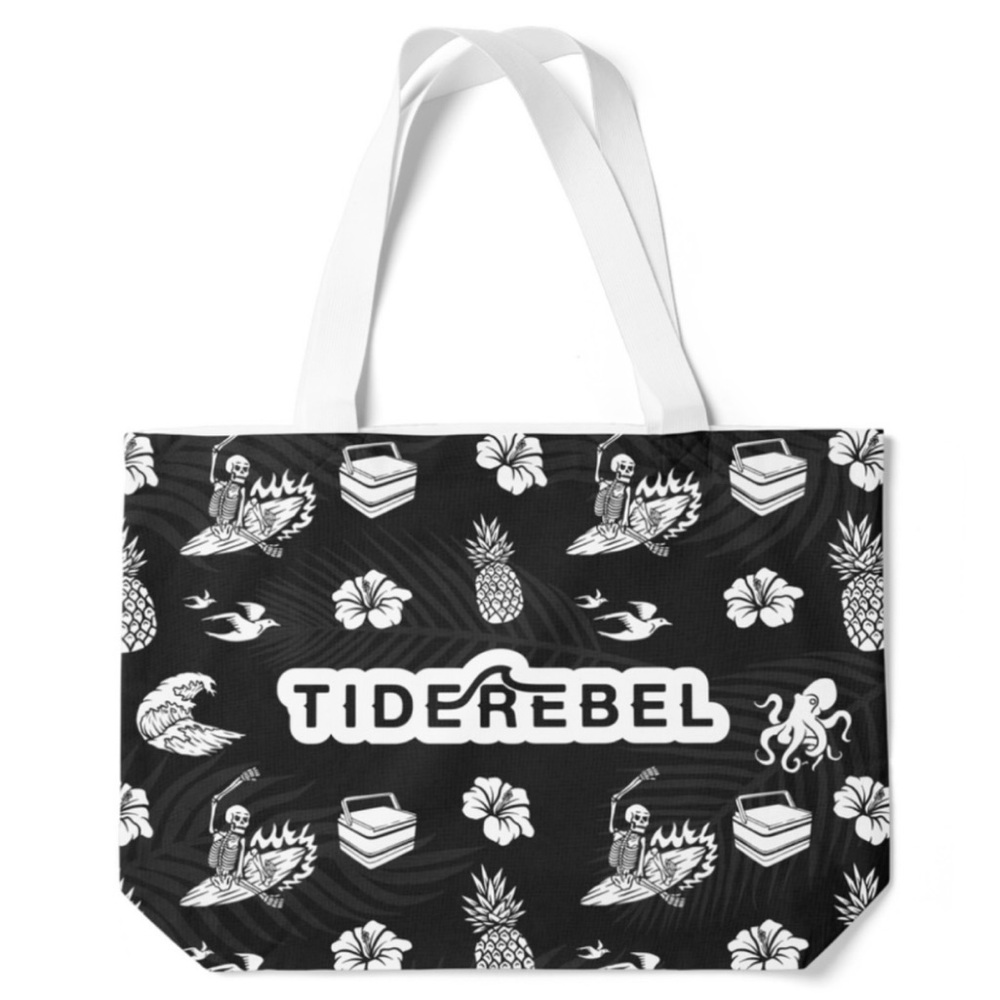 Tide Rebel Black and White Tote Bag